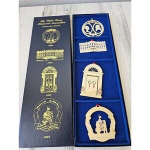 White House ornament door building Dove gold president Xmas set tree association